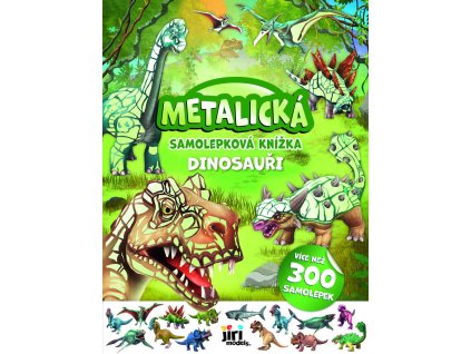 JIRI MODELS Metalická samolepková knížka Dinosauři