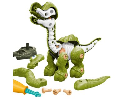 Dinosaurus s kostrou šroubovací zelený