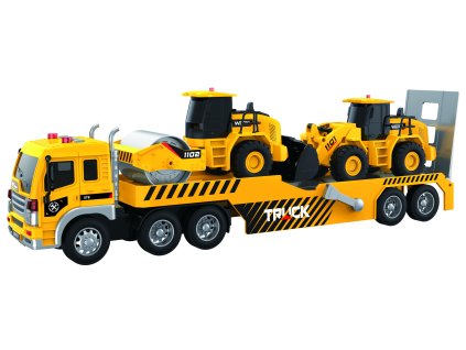 Auto tahač s efekty set se stavebními stroji 48 cm