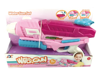 Vodná pištoľ ružová 35cm