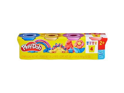 HASBRO - Play-Doh 4ks téglikov metalickej farby