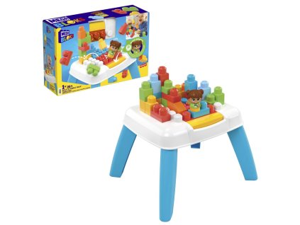 MEGA BLOKS STOLČEK POSTAV A ROZHÁDZAJ KOCKY