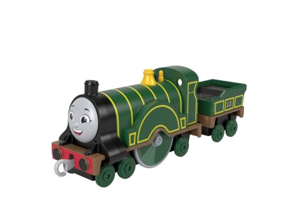 Fisher Price ťahacia kovová mašinka s vagónom - EMILY