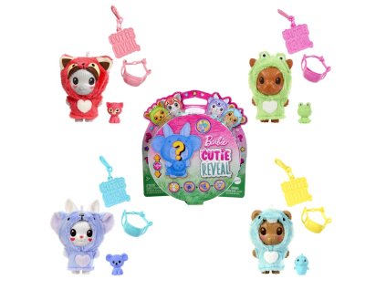 Barbie CUTIE REVEAL maznáčikovia v kostýme asst