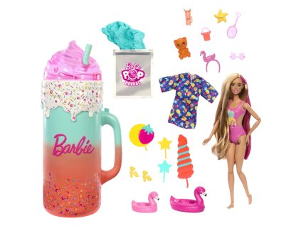 Barbie POP REVEAL Barbie Deluxe šťavnaté ovocie - tropické Smoothie