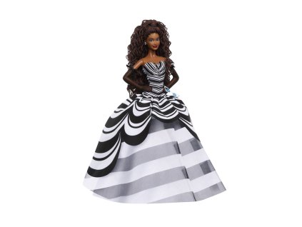 Barbie bábika 65. výročie čiernovlaská