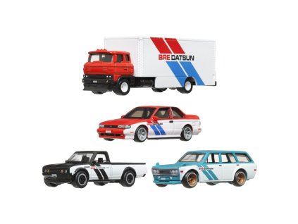 Hot Wheels 3ks prémiový angličák s tímovým ťahačom - FUJI FEST