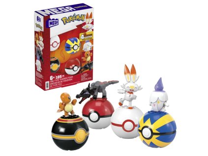 MEGA POKÉMON TRENÉRSKÝ TÝM S OHNIVÝM TYPOM