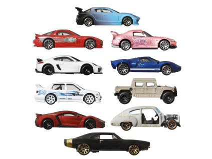 Hot Wheels 10ks tematický angličák Rýchlo a zběsilo