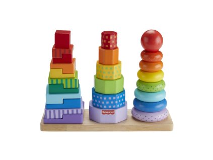 Fisher Price DREVENÁ VEŽA TVARY