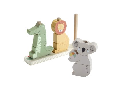 Fisher Price DREVENÁ SKLADAČKA ZVIERATKÁ