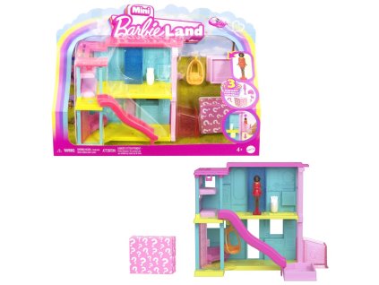 Barbie mini Barbieland domček - modrý dom