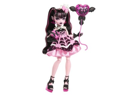 Monster High bábika hrozivo sladká oslava - DRACULAURA