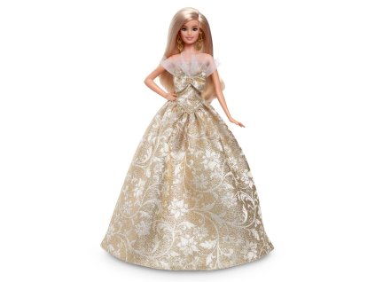 Barbie Vianočná bábika blondínka 2025