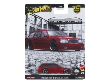 Hot Wheels prémiové auto - CAR CULTURE - MERCEDES-BENZ AMG E-36 ESTATE