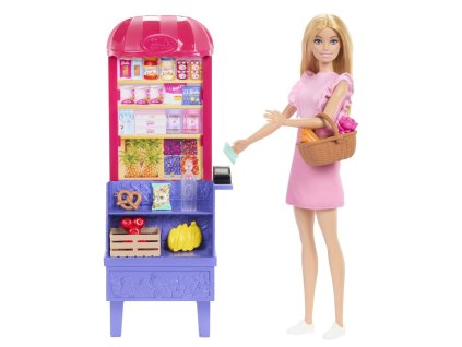 Barbie bábika Malibu nakupuje herný set