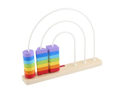 Fisher Price drevené korálkové bludisko Dúha