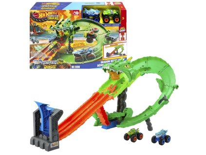 Hot Wheels Monster trucks dráha dračia skaza SKAZA