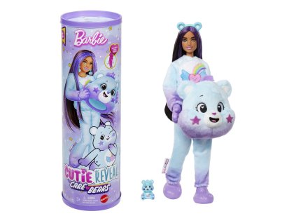 Barbie CUTIE REVEAL Barbie a starostliví medvedíkovia séria 2 - FIALOVÁ