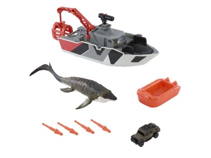 Matchbox Jurský svet záchranný čln