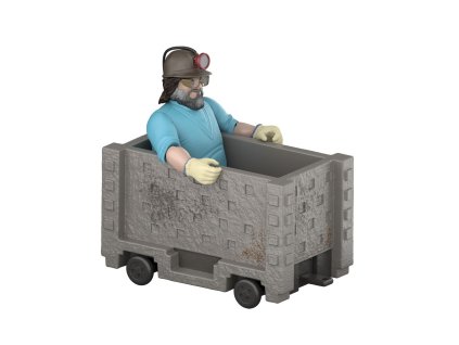 Minecraft filmový Steve a vozík