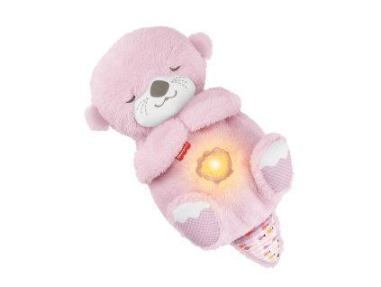 Fisher Price maznavá a upokujujúca ružová vydra