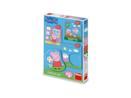 PEPPA PIG - RODINA 3-5 baby Puzzle set