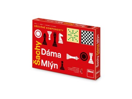 ŠACHY, DÁMA, MLÝN Rodinná hra