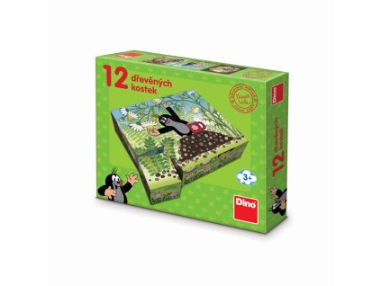 KRTOK A PRIATELIA 12 Drevené licenčné kocky