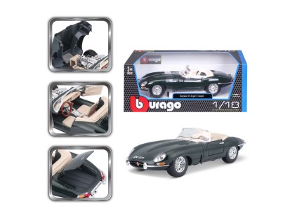 Bburago 1:18 Jaguar "E" Cabriolet (1961) Green
