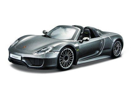 Bburago 1:24 Plus Porsche 918 Spyder Metallic Grey
