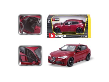 Bburago 1:24 Plus Alfa Romeo Stelvio Red