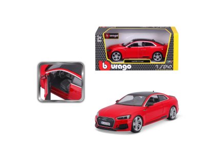 Bburago 1:24 Plus Audi RS 5 Coupe Red