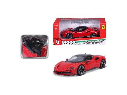 Bburago 1:24 Ferrari  TOP SF90 Stradale red