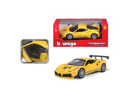 Bburago 1:24 Ferrari Racing 488 Challenge Yelow