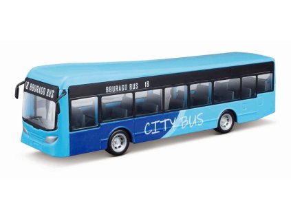 Bburago ASST City Bus and City Trams 4 druhy (12ks)