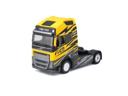 Bburago 1:43 Haulers Custom Cabs Volvo FH16 Globetrotter 750 XXL Yellow