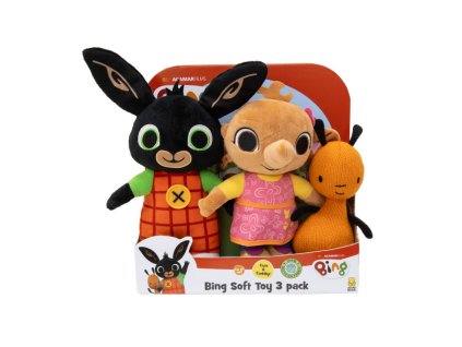 BING A PRIATELIA SADA 3 PLYŠOVÝCH POSTÁV