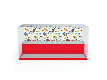 LEGO ICONIC herná a zberateľská skrinka - červená