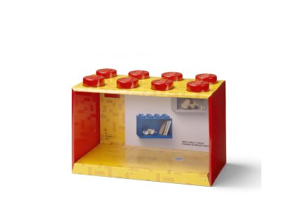 LEGO Brick 8 závesná polica - červená