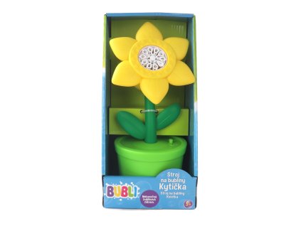 BUBLI Stroj na bubliny kvietka žltá