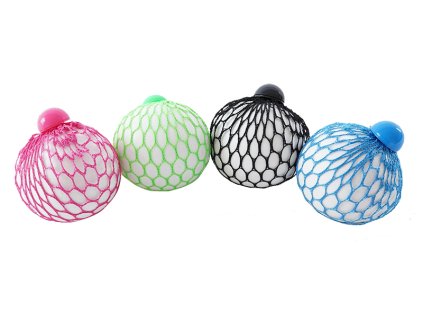 GLUMI Dúhová antistresová loptička v sitke