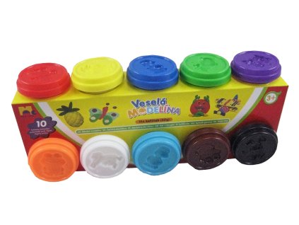 MODELO Plastelína 10 x 50g, rôzne farby