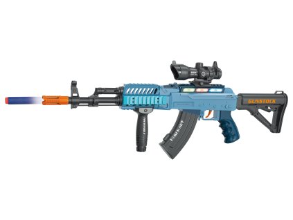 Kulomet s 12 pěnovými náboji a efekty 62 cm