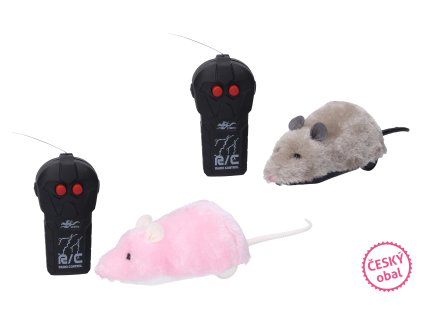 Myš RC na dálkové ovládání 23 cm - český obal
