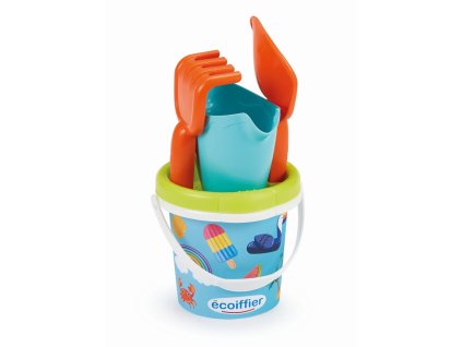 Vedierko Prázdniny s krhličkou a príslušenstvom, 12 cm