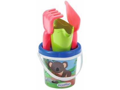 Vedierko Koala s krhličkou a príslušenstvom, 12 cm