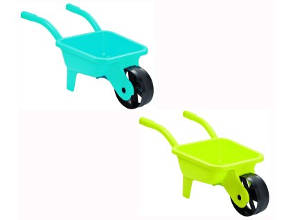 Záhradný fúrik plastový, žlté / modré