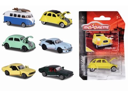 Vintage Autíčko kovové, 6 druhov