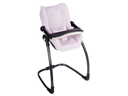 3v1 Autosedačka a stolička MC&Q pre bábiky svetlo ružová